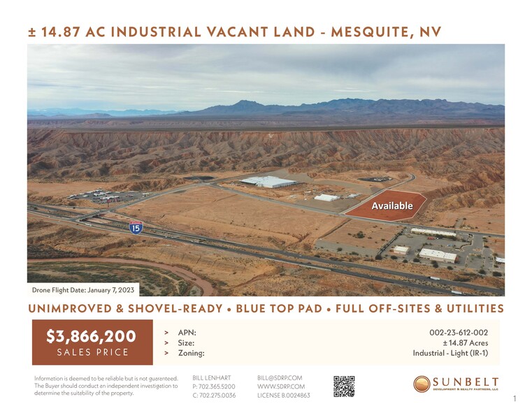 Isaac Newton Dr, Mesquite, NV for sale - Building Photo - Image 1 of 1