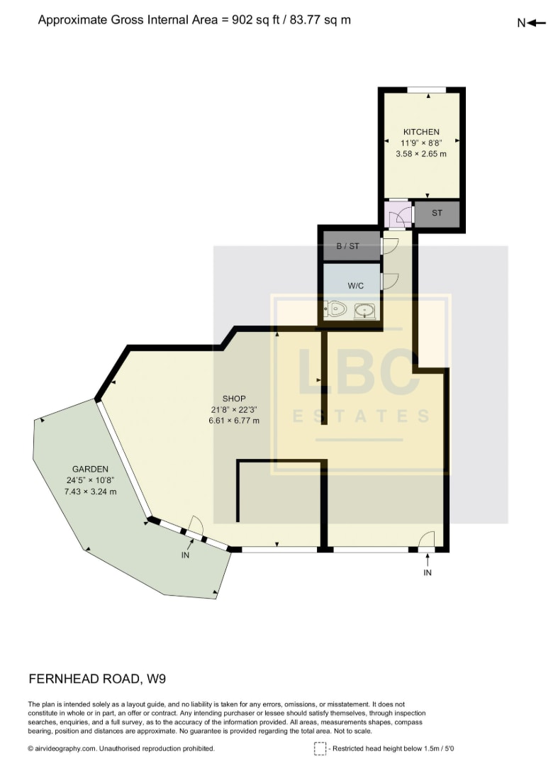 71-73 Fernhead Rd, London to rent Floor Plan- Image 1 of 1