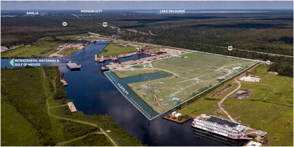 6797 Bayou Black Dr, Gibson, LA - AERIAL  map view - Image1