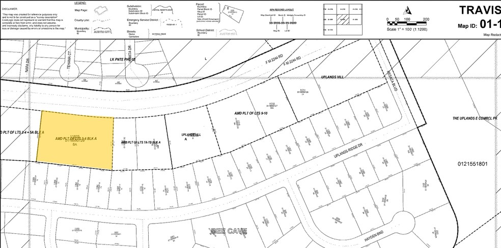 11825 Bee Caves Rd, Bee Cave, TX for sale - Plat Map - Image 1 of 1