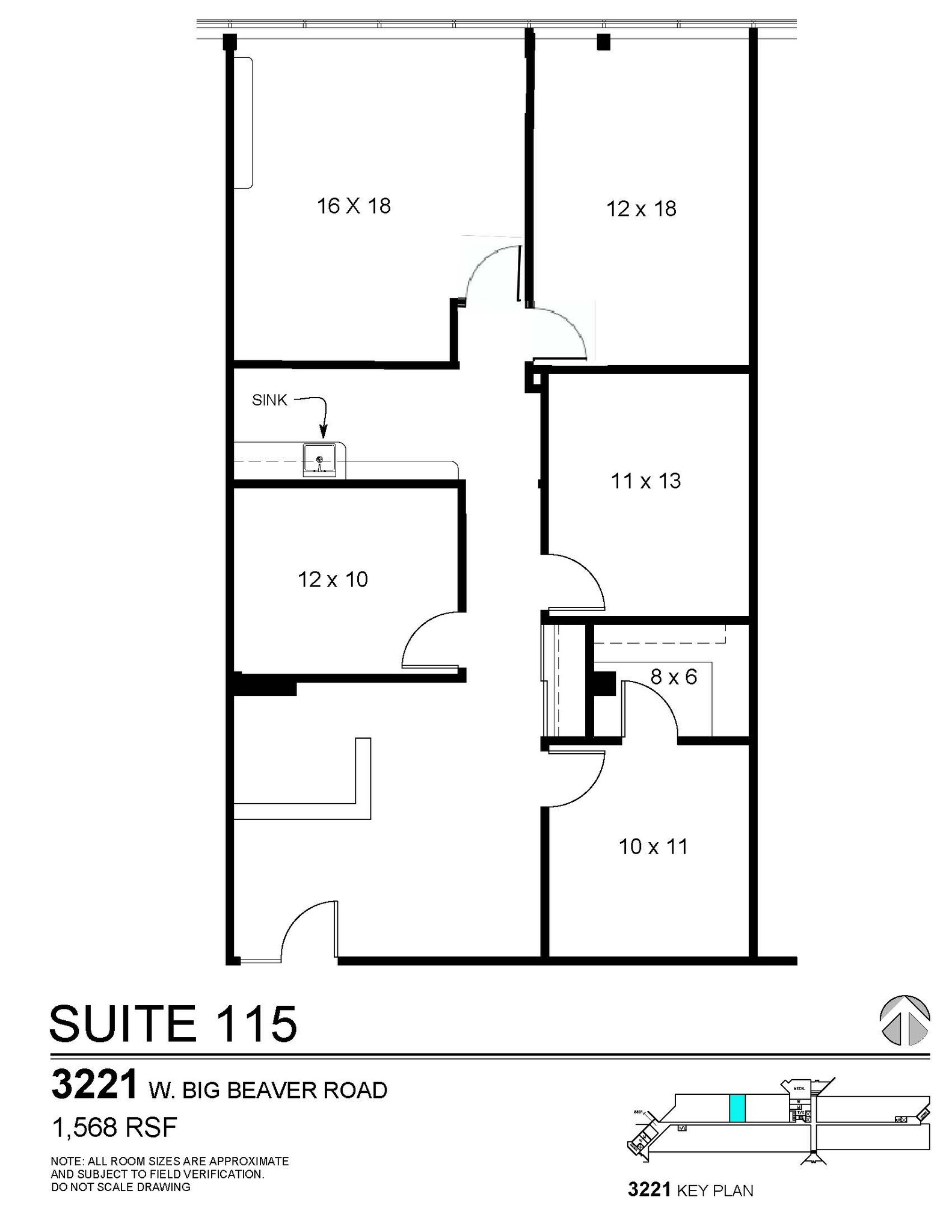 3155 W Big Beaver Rd, Troy, MI for rent Floor Plan- Image 1 of 1