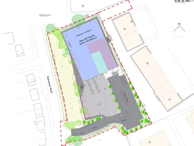 Rotherham Rd, Sheffield for sale - Site Plan - Image 1 of 2