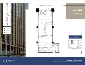 111 W Jackson Blvd, Chicago, IL to rent Floor Plan- Image 1 of 6
