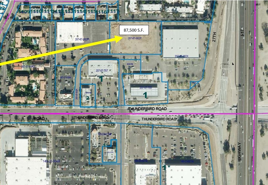 E Thunderbird Rd, Phoenix, AZ for sale - Aerial - Image 2 of 4