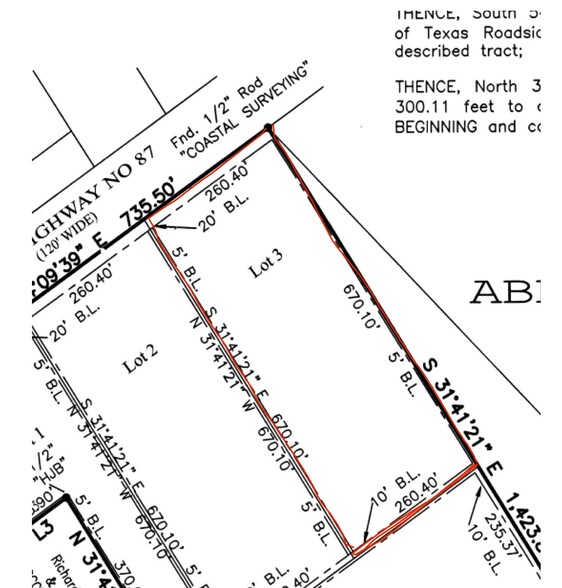 Lot 3 Highway 87, Port Bolivar, TX for sale - Building Photo - Image 1 of 4