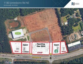 1180 Jonesboro Rd, Mcdonough, GA - aerial  map view - Image1