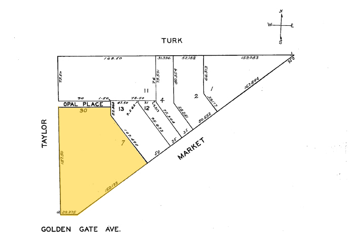 982-998 Market St, San Francisco, CA for rent - Plat Map - Image 2 of 4