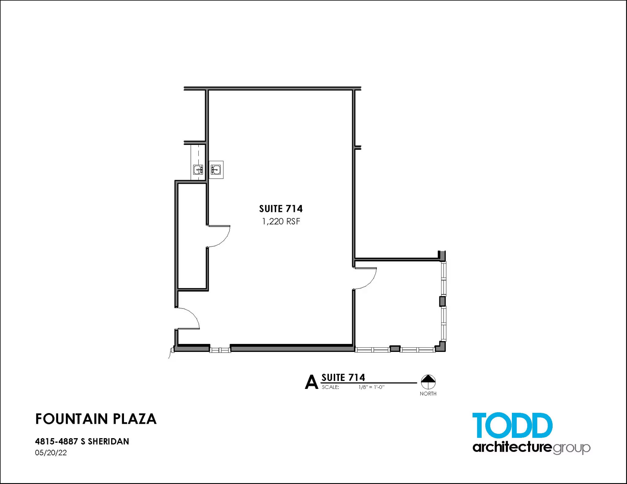 4815-4821 S Sheridan Rd, Tulsa, OK for rent Floor Plan- Image 1 of 2