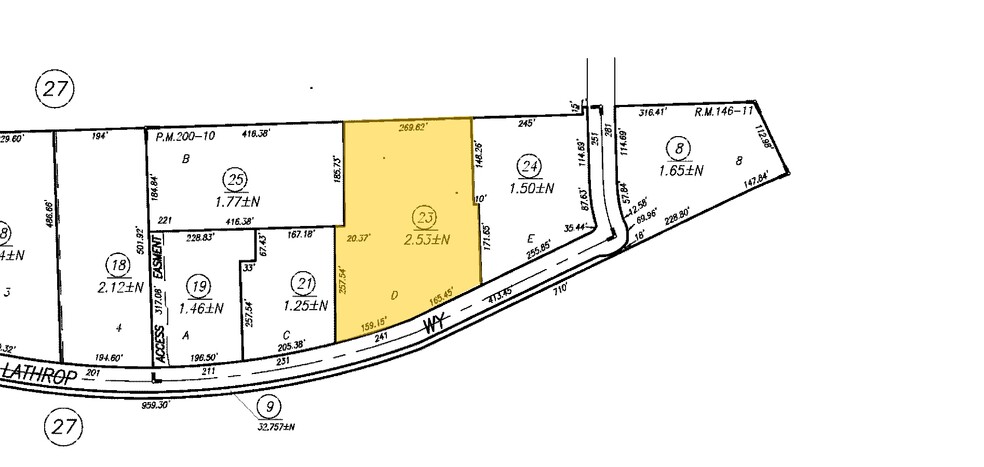 241 Lathrop Way, Sacramento, CA for rent - Plat Map - Image 3 of 7