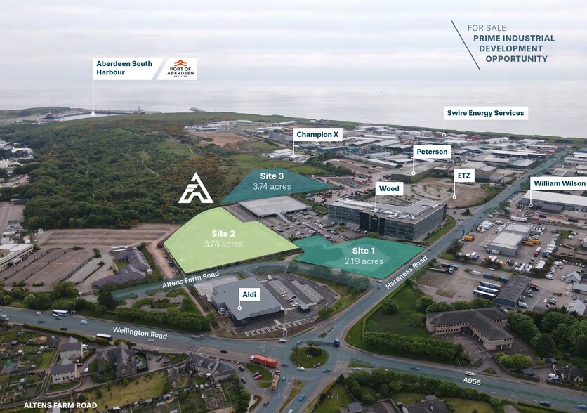 Altens Industrial Estate portfolio of 3 properties for sale on LoopNet.co.uk - Aerial - Image 1 of 2