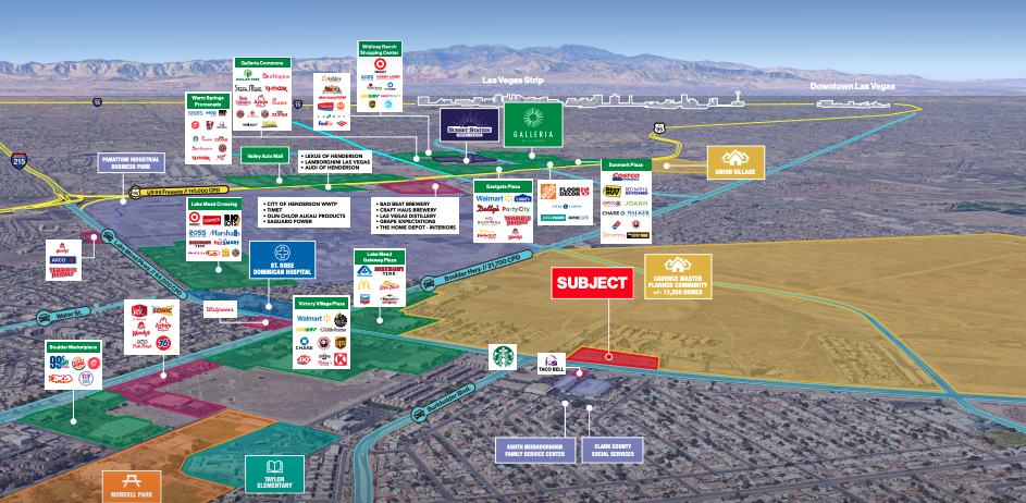 NEC Lake Mead Pkwy. & Burkholder Blvd., Henderson, NV for rent - Aerial - Image 1 of 4