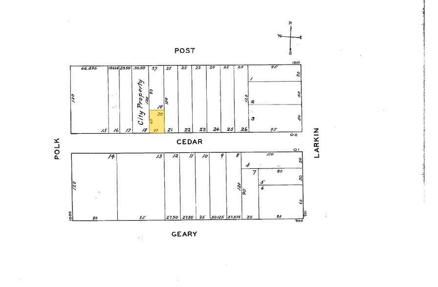 90 Cedar St, San Francisco, CA for sale - Plat Map - Image 2 of 14