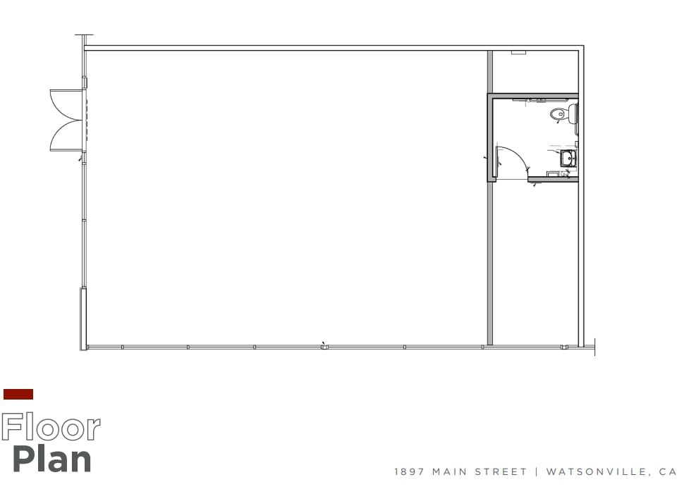 1931 Main St, Watsonville, CA to rent Floor Plan- Image 1 of 2