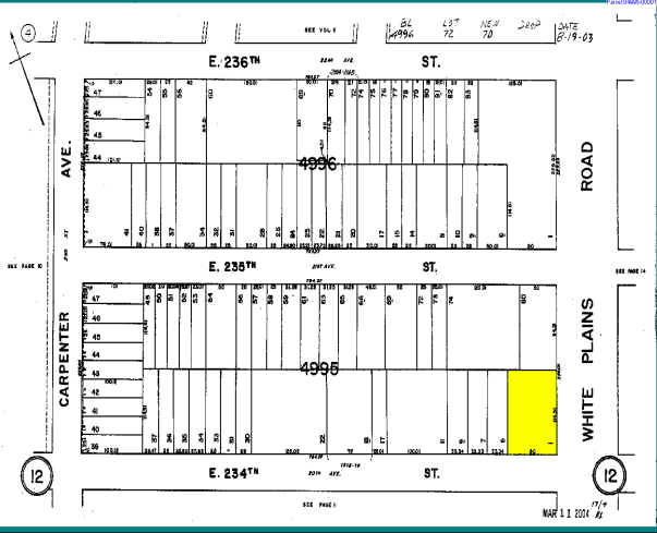 4225 White Plains Rd, Bronx, NY for sale Plat Map- Image 1 of 1