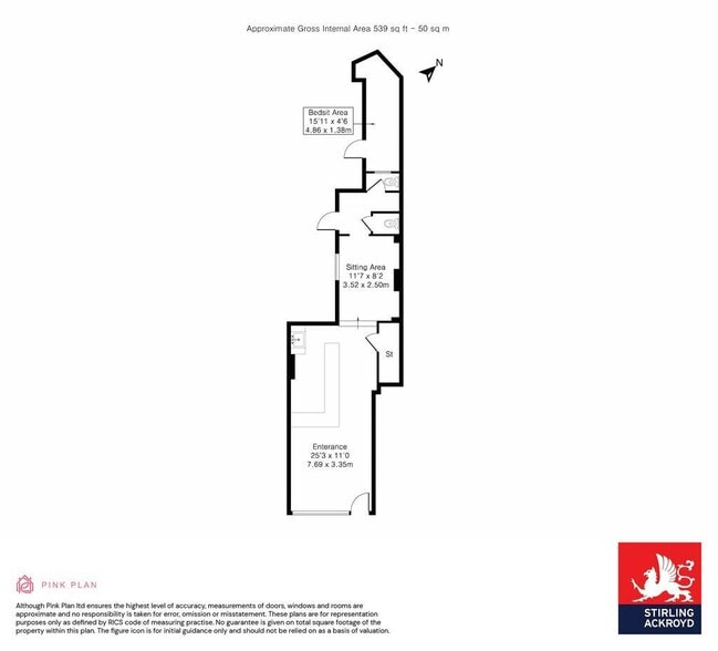 11 Morning Ln, London to rent - Floor Plan - Image 2 of 9