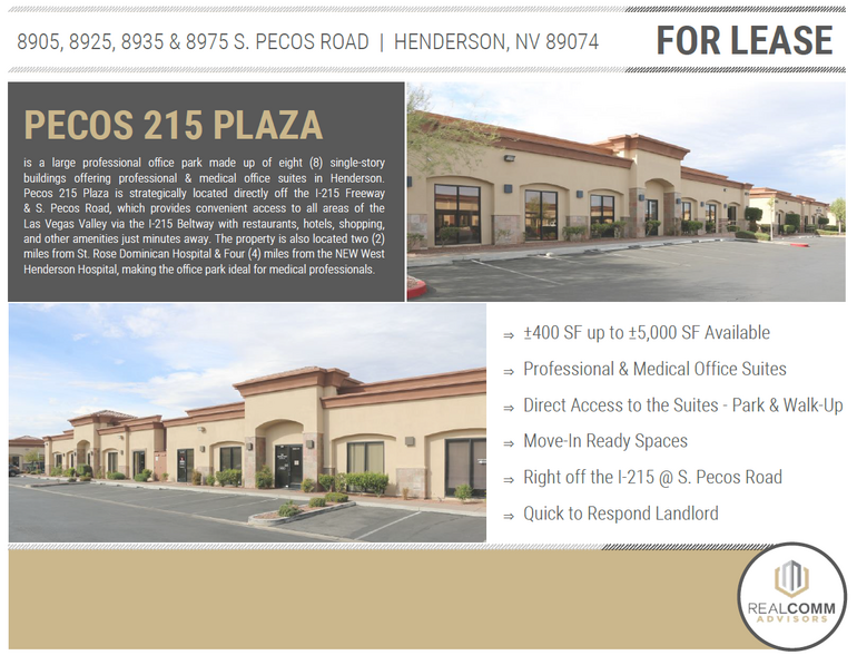 8925 S Pecos Rd, Henderson, NV for rent - Building Photo - Image 2 of 7