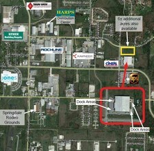 603 N Monitor Rd, Springdale, AR - AERIAL map view