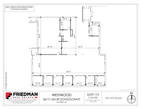36111-36119 Schoolcraft Rd, Livonia, MI to rent Floor Plan- Image 2 of 2