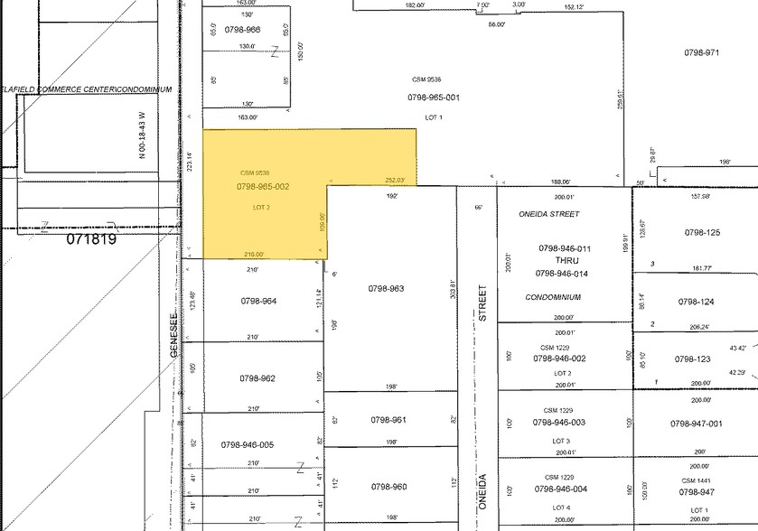 400 Genesee St, Delafield, WI for rent - Plat Map - Image 2 of 2