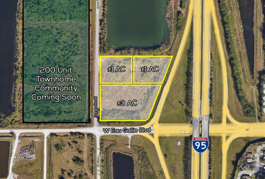 NW Corner at I-95 and Eau Gallie blvd, Melbourne, FL for sale - Aerial - Image 1 of 1