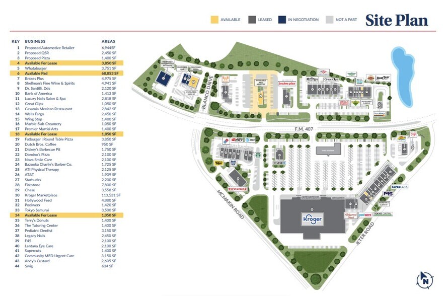 FM 407, Bartonville, TX for rent - Site Plan - Image 2 of 2