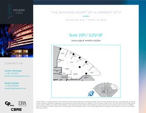 100 SE 2nd St, Miami, FL for rent Site Plan- Image 1 of 1