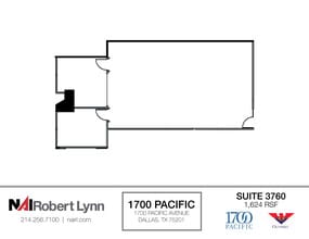 1700 Pacific Ave, Dallas, TX to rent Floor Plan- Image 1 of 1