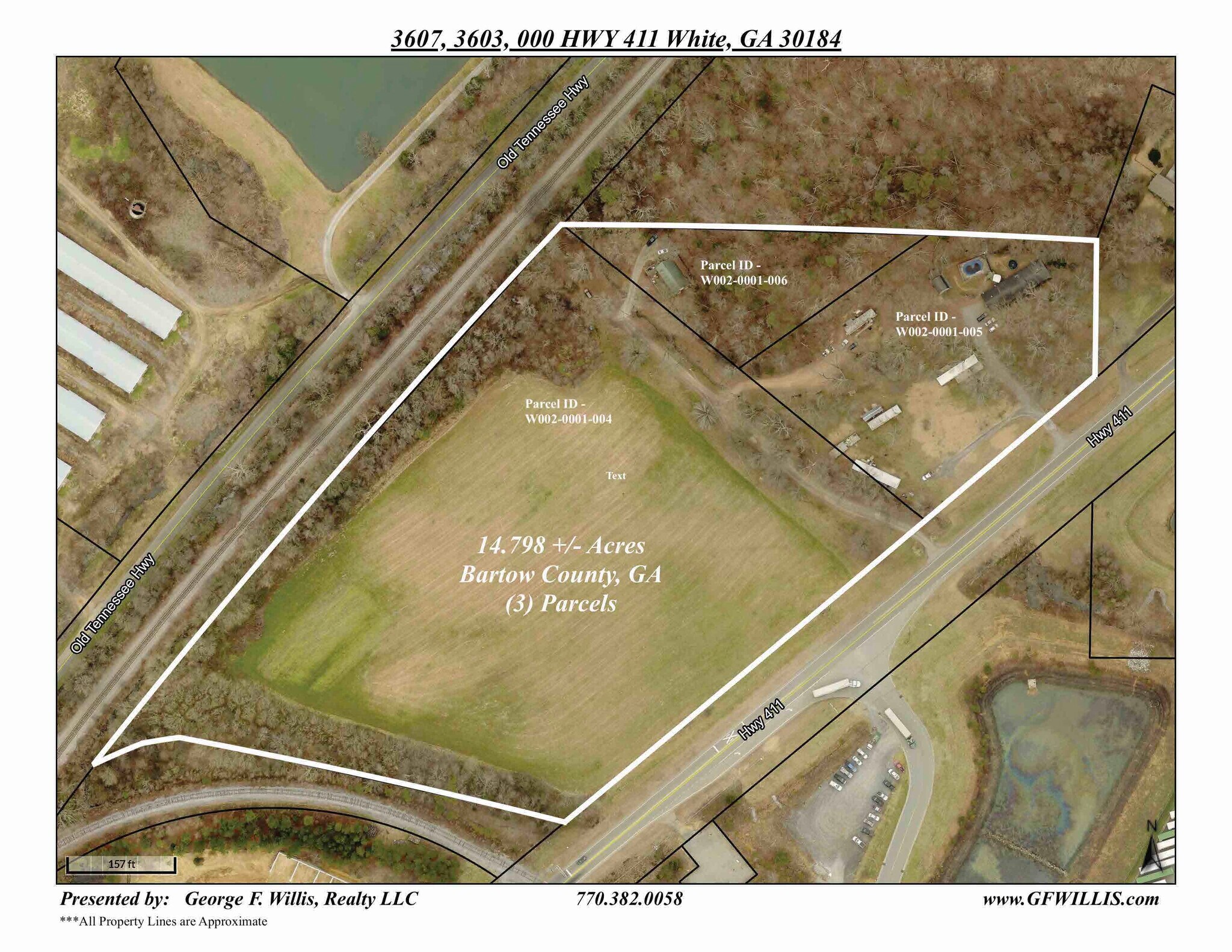 3603-3607 Highway 411 NE, White, GA for sale Aerial- Image 1 of 1