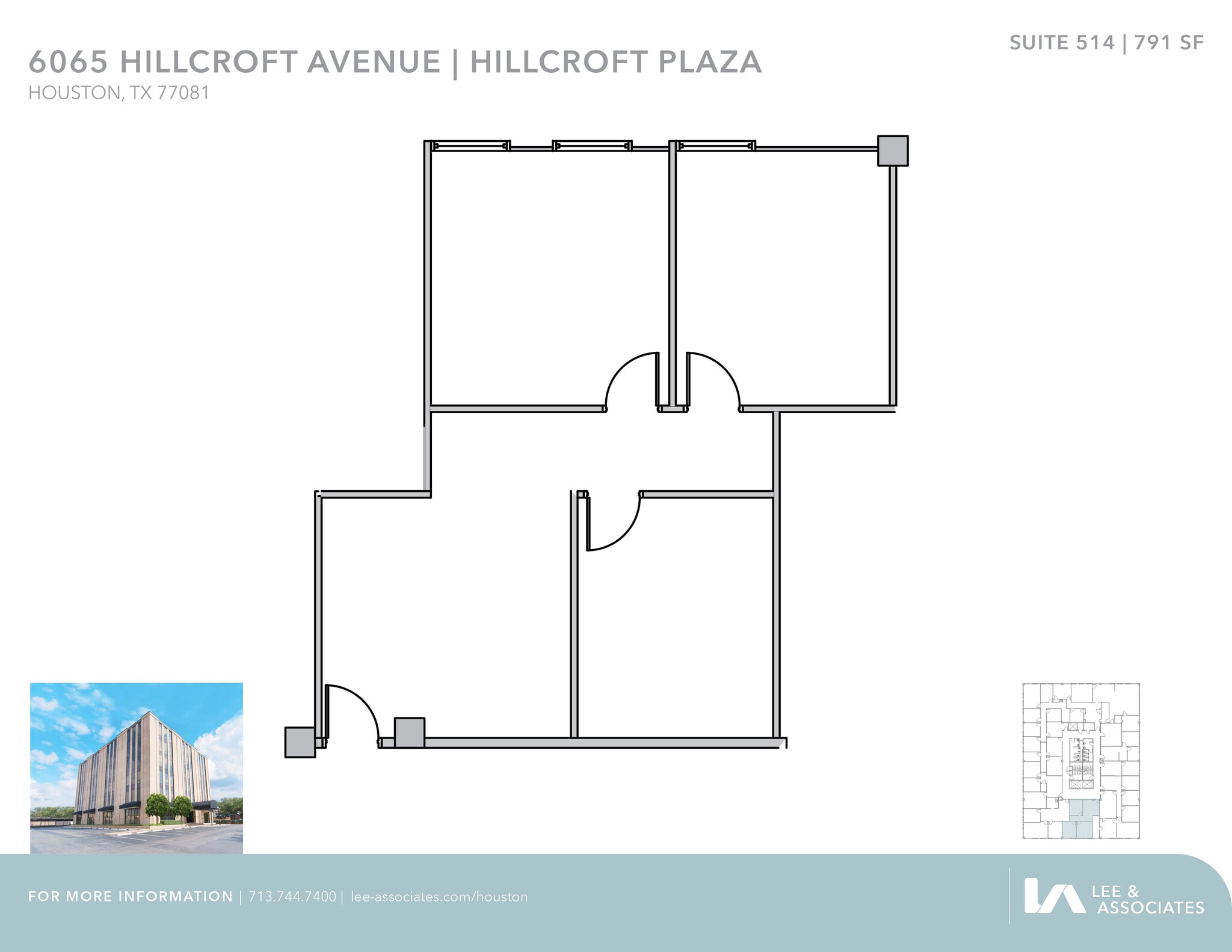 6065 Hillcroft Ave, Houston, TX to rent Floor Plan- Image 1 of 1