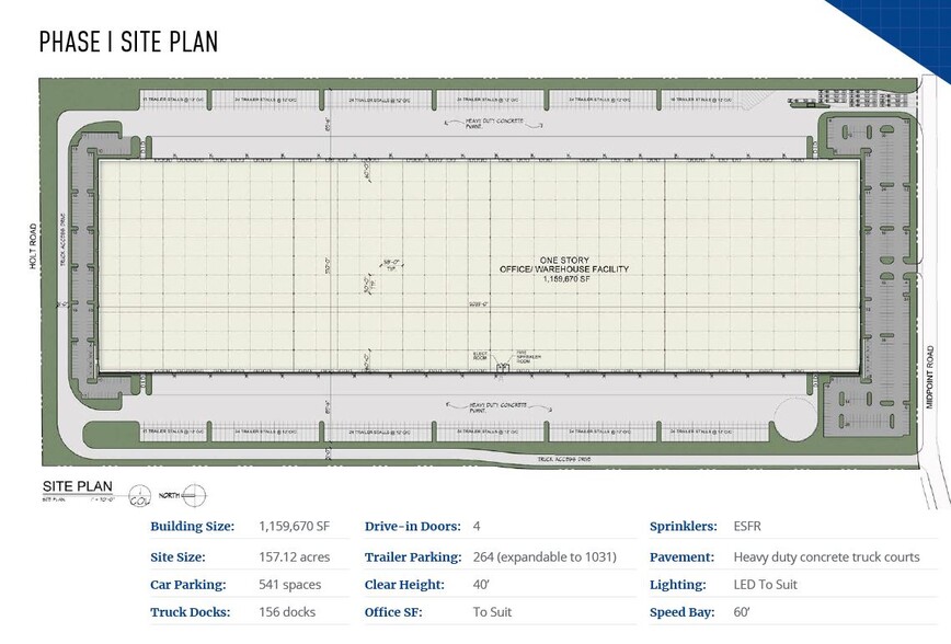 1001 Midpoint Rd, Minooka, IL for rent - Site Plan - Image 2 of 3