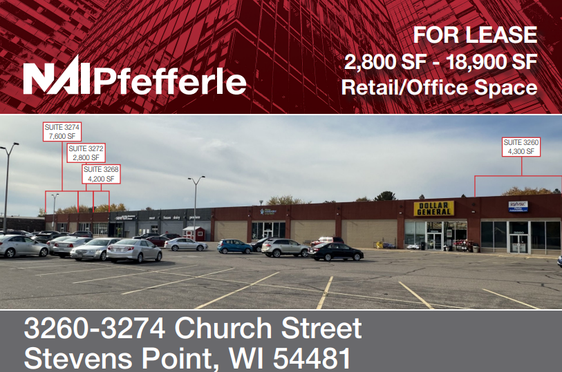 3260-3274 Church St, Stevens Point, WI for rent - Building Photo - Image 1 of 4