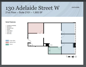 130 Adelaide St W, Toronto, ON for rent Floor Plan- Image 1 of 1