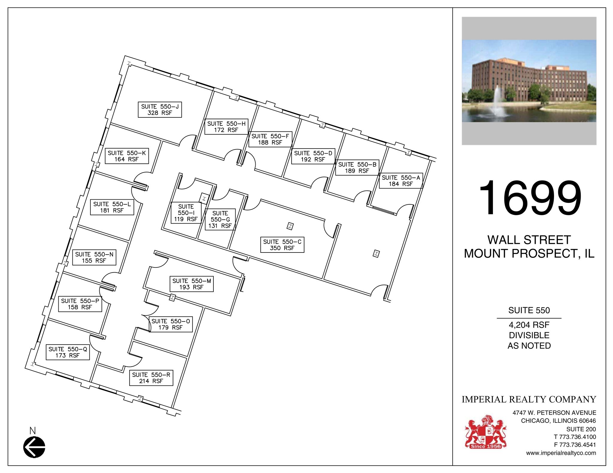 1699 Wall St, Mount Prospect, IL to rent Site Plan- Image 1 of 1