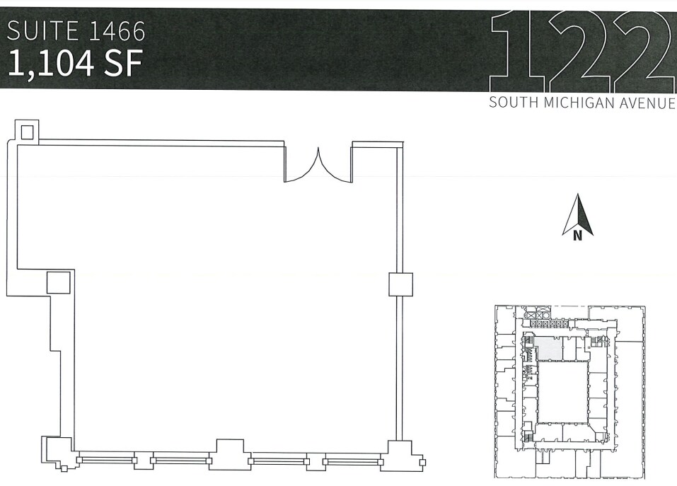 122 S Michigan Ave, Chicago, IL to rent Floor Plan- Image 1 of 1