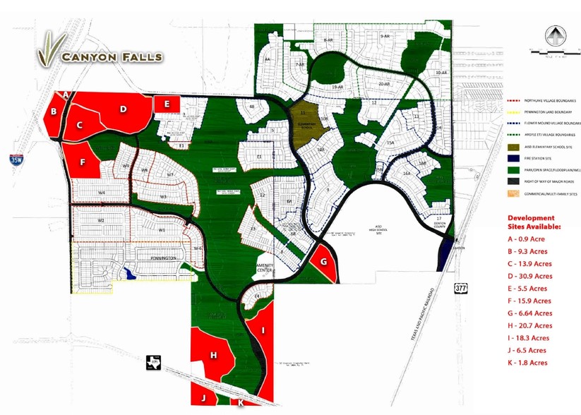 Canyon Falls Dr, Argyle, TX for sale - Site Plan - Image 1 of 1