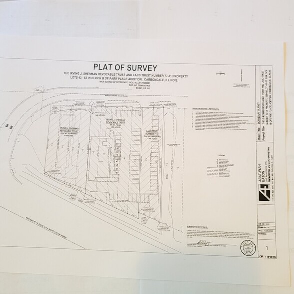 1915 & 1921 W Sycamore St, Carbondale, IL for rent - Plat Map - Image 3 of 4