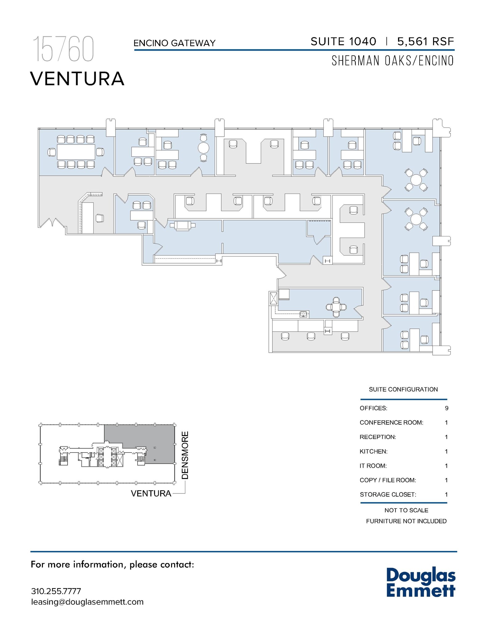 15760 Ventura Blvd, Encino, CA to rent Floor Plan- Image 1 of 1
