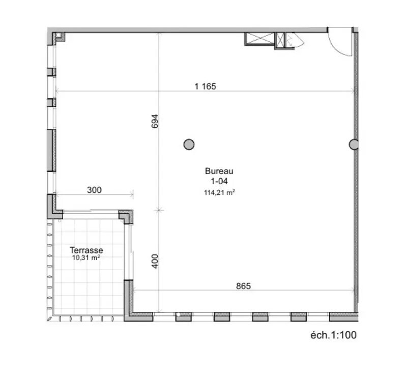 Office in Montpellier to rent Floor Plan- Image 1 of 2