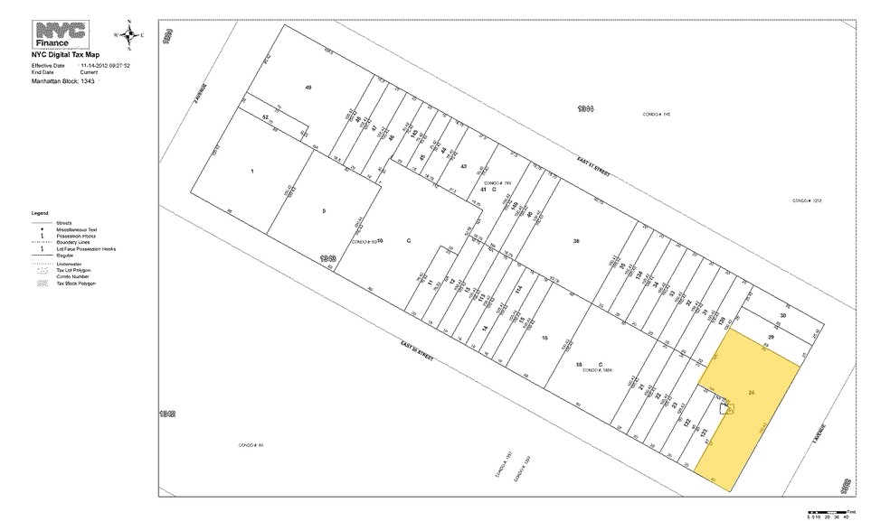 361 E 50th St, New York, NY for rent - Plat Map - Image 2 of 7