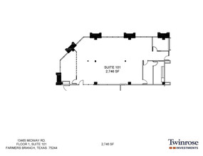 13465 Midway Rd, Farmers Branch, TX for rent Floor Plan- Image 2 of 6