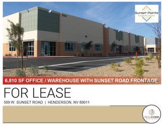 More details for 509 W Sunset Rd, Henderson, NV - Industrial for Rent