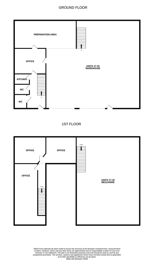 London Rd, South Ockendon, ESS RM15 4YG - Unit 17-19 - - Floor Plan - Image 1 of 2