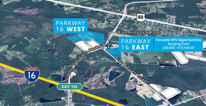 Bloomingdale Rd, Bloomingdale, GA - Aerial  map view