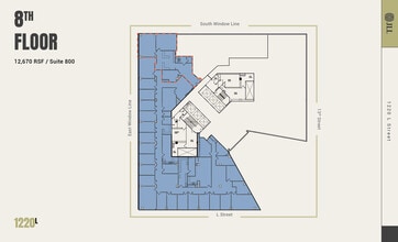 1220 L St NW, Washington, DC to rent Floor Plan- Image 1 of 1