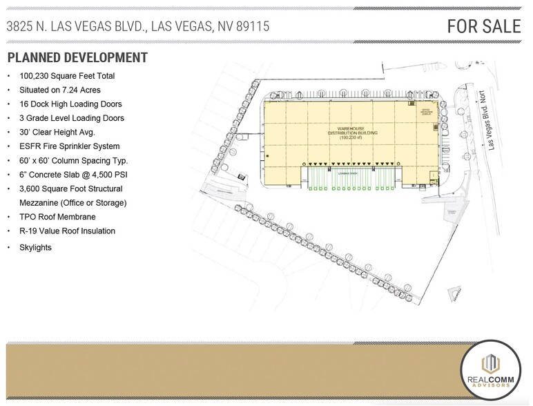 3825 Las Vegas Blvd N, Las Vegas, NV for sale - Site Plan - Image 2 of 12