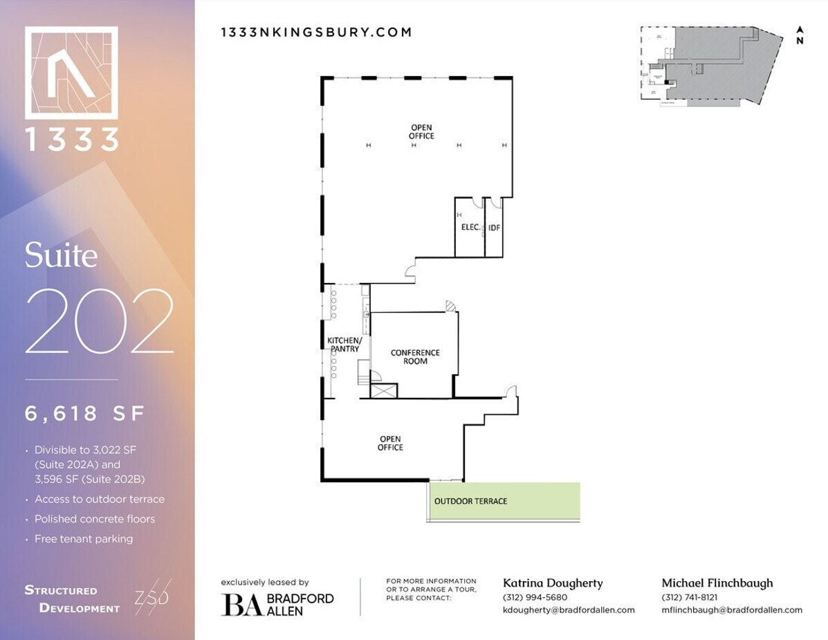 1333 N Kingsbury St, Chicago, IL to rent Interior Photo- Image 1 of 3
