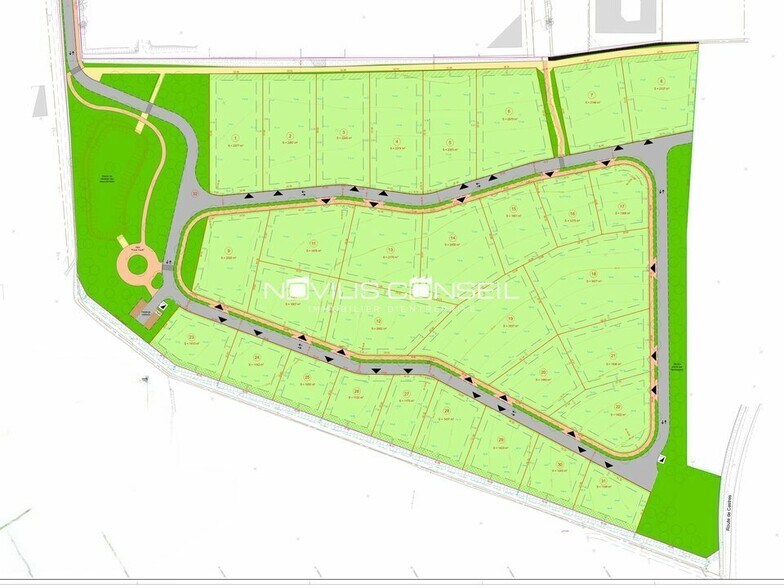 Land in Drémil-Lafage for sale - Site Plan - Image 1 of 3