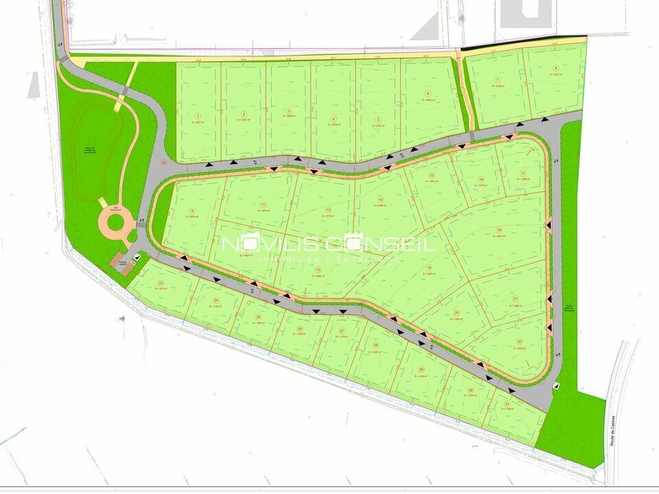 Land in Drémil-Lafage for sale Site Plan- Image 1 of 4