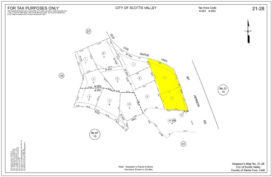 59 Mount Hermon Rd, Scotts Valley, CA for rent - Plat Map - Image 3 of 3