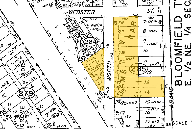 34100 Woodward Ave, Birmingham, MI for rent - Plat Map - Image 2 of 16